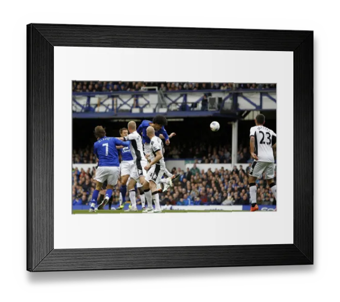 Framed Print : Marouane Fellaini's Stunner: Everton's Second Goal vs. Fulham (April 2012, Goodison Park)