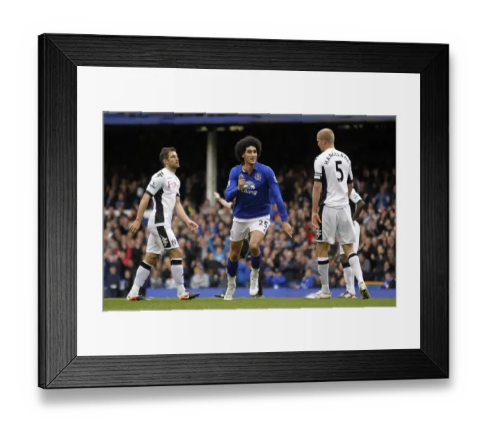 Framed Print : Marouane Fellaini's Double: Everton's Victory Celebration vs. Fulham (April 28, 2012, Goodison Park) Framed Print : Marouane Fellaini's Double: Everton's Victory Celebration vs. Fulham (April 28, 2012, Goodison Park)