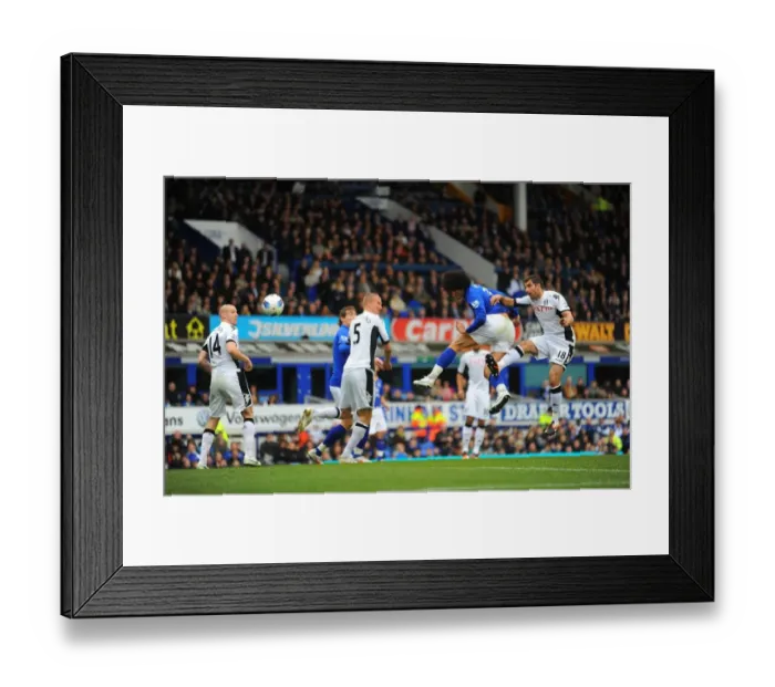 Framed Print : Marouane Fellaini's Strike: Everton's Second Goal vs. Fulham (April 2012, Goodison Park) Framed Print : Marouane Fellaini's Strike: Everton's Second Goal vs. Fulham (April 2012, Goodison Park)