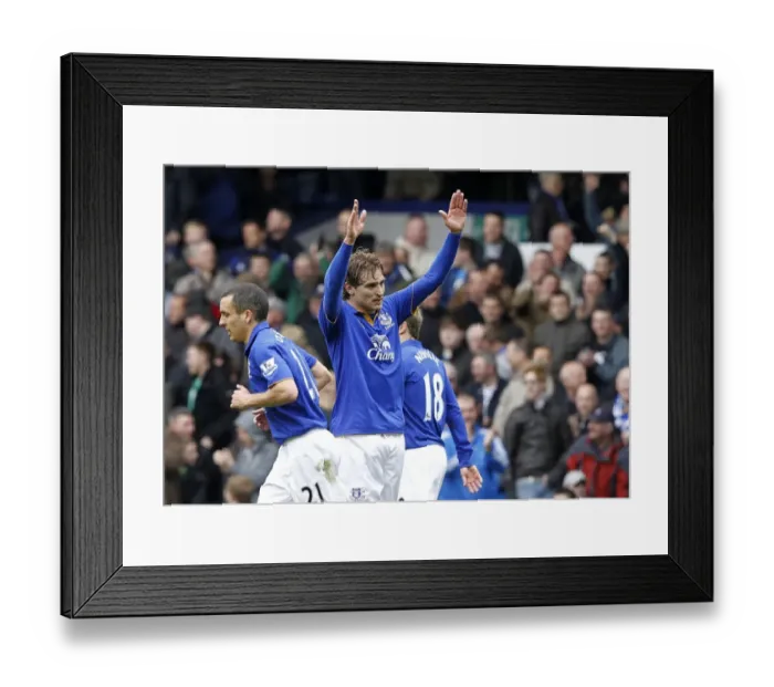 Framed Print : Everton's Jelavic Scores Brace: Everton FC 2-0 Fulham (Barclays Premier League, Goodison Park, 28 April 2012) Framed Print : Everton's Jelavic Scores Brace: Everton FC 2-0 Fulham (Barclays Premier League, Goodison Park, 28 April 2012)