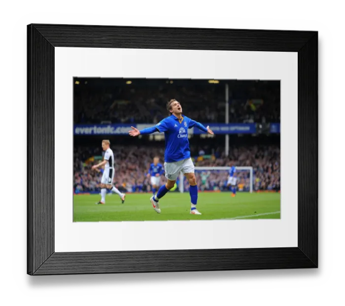 Framed Print : Everton's Jelavic Scores Brace: Everton 2-0 Fulham (Barclays Premier League, Goodison Park, 28 April 2012) Framed Print : Everton's Jelavic Scores Brace: Everton 2-0 Fulham (Barclays Premier League, Goodison Park, 28 April 2012)