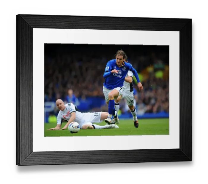 Framed Print : Intense Battle: Jelavic vs. Senderos - Everton vs. Fulham (28 April 2012) Framed Print : Intense Battle: Jelavic vs. Senderos - Everton vs. Fulham (28 April 2012)