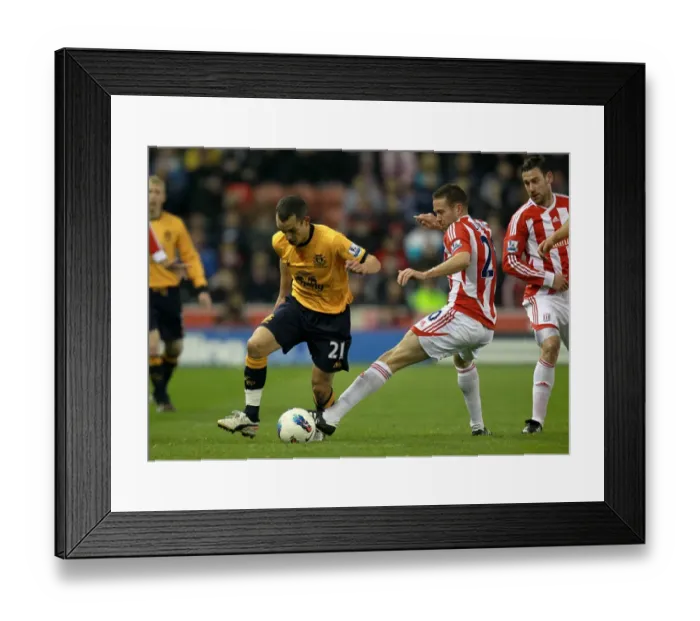 Framed Print : Intense Battle for Ball Possession: Osman vs Upson at Britannia Stadium (Everton vs Stoke City, Barclays Premier League, 01 May 2012) Framed Print : Intense Battle for Ball Possession: Osman vs Upson at Britannia Stadium (Everton vs Stoke City, Barclays Premier League, 01 May 2012)