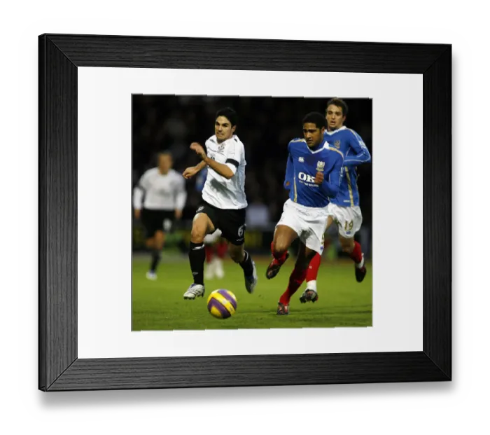 Framed Print : Football - Portsmouth v Everton Barclays Premier League - Fratton Park - 1 / 12 / 07 Evertons Mikel Arteta (L) and Portsmouths Glen Johnson Mandatory Credit: Action Images / Paul Framed Print : Football - Portsmouth v Everton Barclays Premier League - Fratton Park - 1 / 12 / 07 Evertons Mikel Arteta (L) and Portsmouths Glen Johnson Mandatory Credit: Action Images / Paul