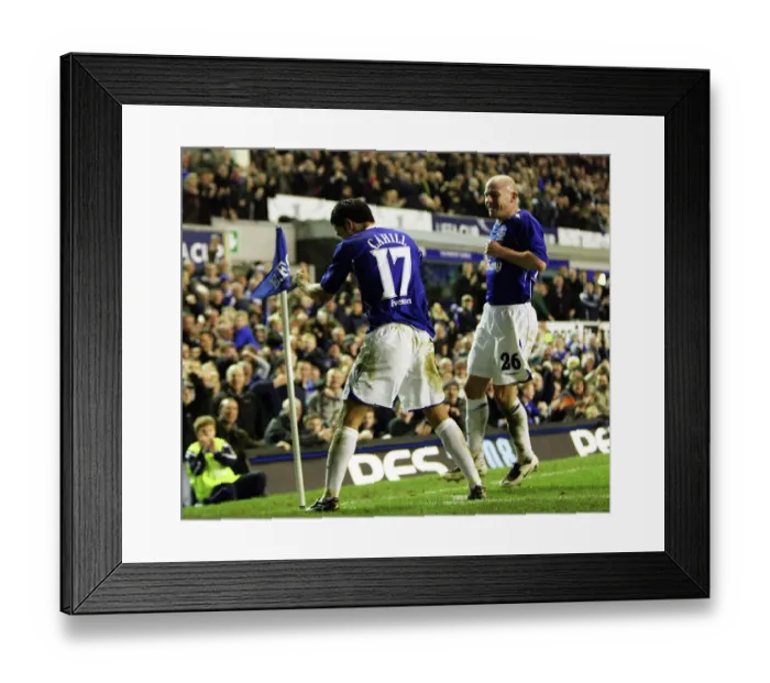 Framed Print : Tim Cahill and Lee Carsley: Everton's Unforgettable Goal Celebration vs. Zenit St. Petersburg (2007) Framed Print : Tim Cahill and Lee Carsley: Everton's Unforgettable Goal Celebration vs. Zenit St. Petersburg (2007)