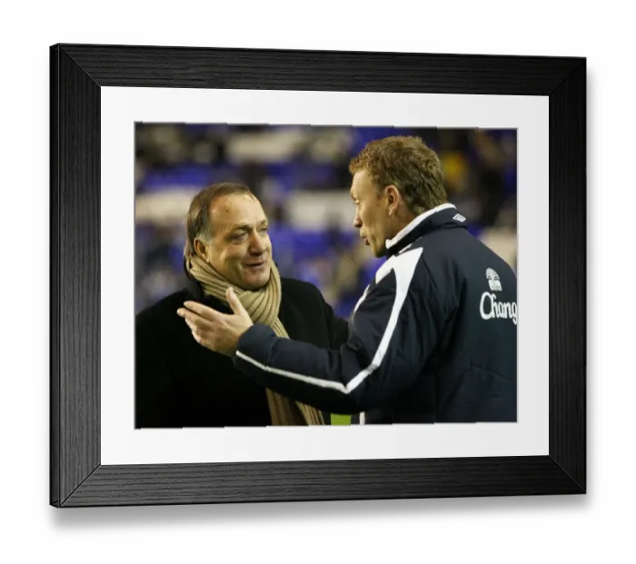 Framed Print : Moyes vs Advocaat: Everton vs Zenit St. Petersburg in UEFA Cup Clash (5 / 12 / 07)