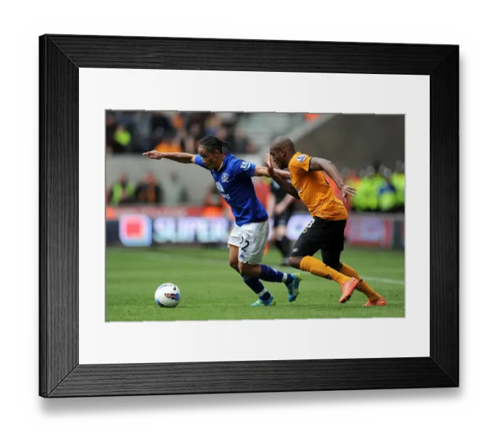Framed Print : Battle for the Ball: Pienaar vs. Zubar - Everton vs. Wolverhampton Wanderers, Premier League Rivalry (06 May 2012) Framed Print : Battle for the Ball: Pienaar vs. Zubar - Everton vs. Wolverhampton Wanderers, Premier League Rivalry (06 May 2012)