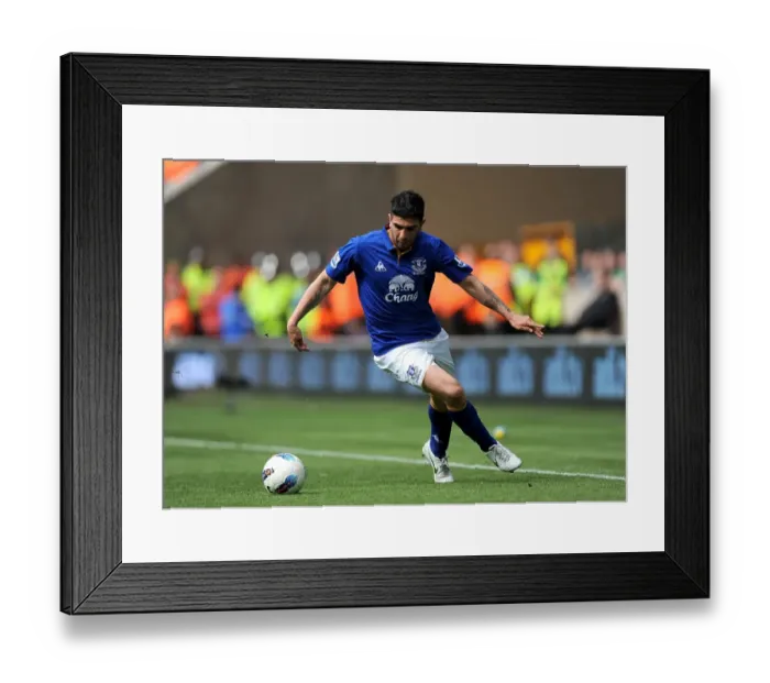 Framed Print : Denis Stracqualursi Scores the Winning Goal for Everton against Wolverhampton Wanderers at Molineux Stadium (06 May 2012) Framed Print : Denis Stracqualursi Scores the Winning Goal for Everton against Wolverhampton Wanderers at Molineux Stadium (06 May 2012)