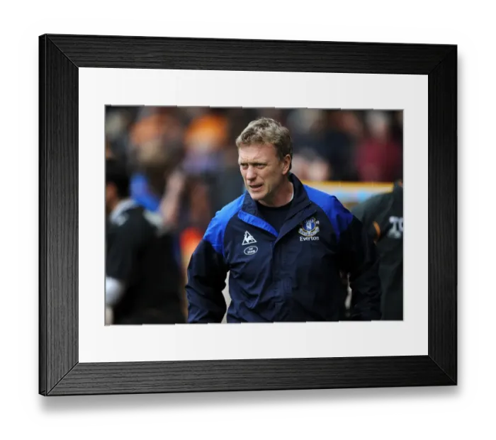 Framed Print : David Moyes Unwavering Determination: Everton's Battle at Molineux (06.05.2012)