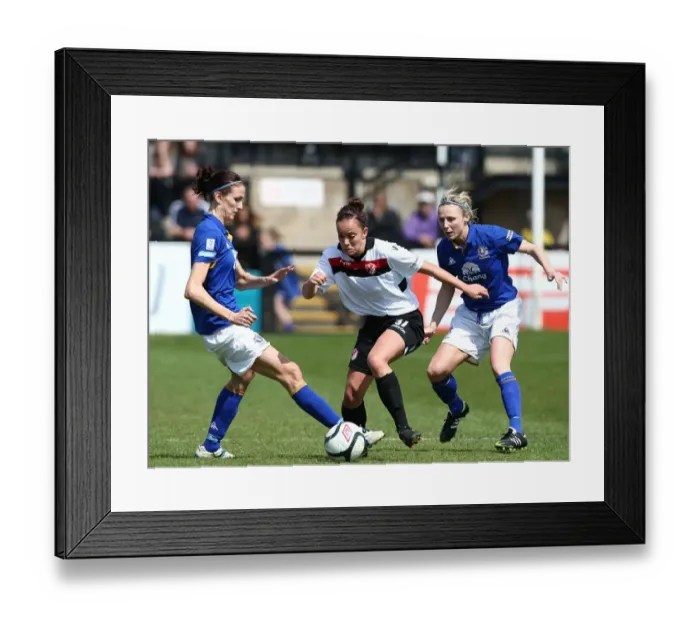 Framed Print : FA Womens Super League - Everton Ladies v Lincoln Ladies - Arriva Stadium Framed Print : FA Womens Super League - Everton Ladies v Lincoln Ladies - Arriva Stadium