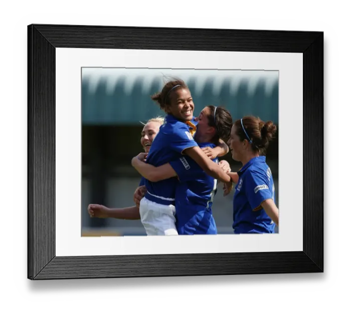 Framed Print : Everton Ladies: Gwen Harries Scores Game-Winning Goal vs. Lincoln Ladies (FA WSL, 2012) Framed Print : Everton Ladies: Gwen Harries Scores Game-Winning Goal vs. Lincoln Ladies (FA WSL, 2012)