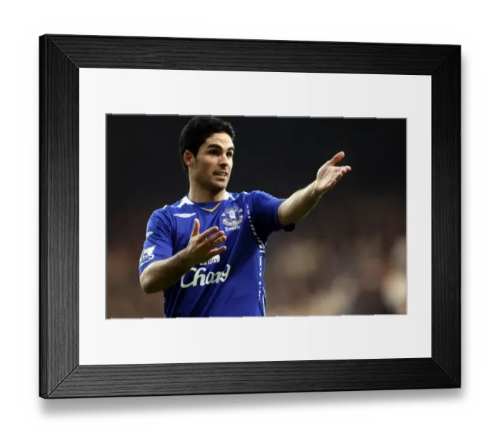 Framed Print : Mikel Arteta in Action: Everton vs. West Ham United, Barclays Premier League, Upton Park, 15 / 12 / 07