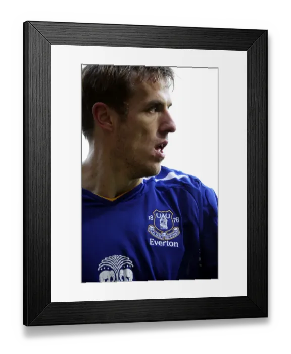 Framed Print : Phil Neville vs. West Ham: Intense Face-Off in Everton's Premier League Battle, Upton Park, December 2007 Framed Print : Phil Neville vs. West Ham: Intense Face-Off in Everton's Premier League Battle, Upton Park, December 2007