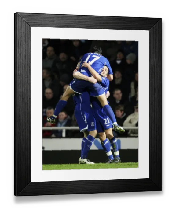 Framed Print : Osman and Cahill: Everton's Unforgettable Goal Celebration vs. West Ham United, Carling Cup Quarterfinal, 2007 Framed Print : Osman and Cahill: Everton's Unforgettable Goal Celebration vs. West Ham United, Carling Cup Quarterfinal, 2007