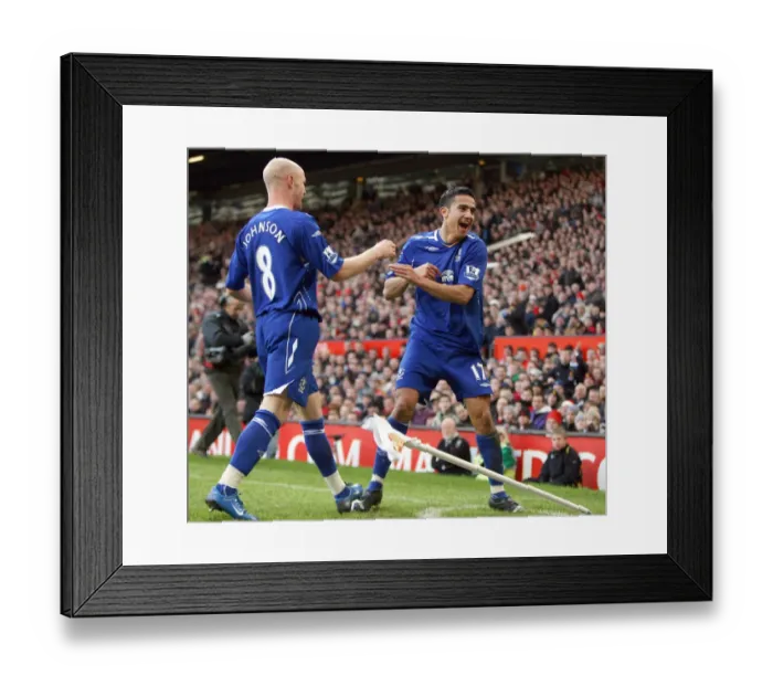 Framed Print : Tim Cahill's Epic Goal: Everton Stuns Manchester United at Old Trafford, December 2007 (Barclays Premier League) Framed Print : Tim Cahill's Epic Goal: Everton Stuns Manchester United at Old Trafford, December 2007 (Barclays Premier League)