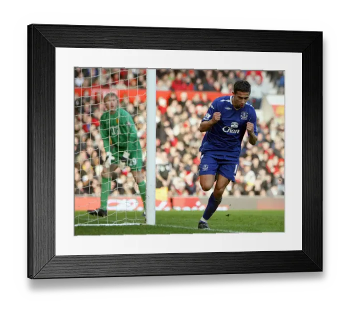 Framed Print : Tim Cahill's Iconic Goal Celebration: Everton's First at Old Trafford Against Manchester United (December 23, 2007) Framed Print : Tim Cahill's Iconic Goal Celebration: Everton's First at Old Trafford Against Manchester United (December 23, 2007)