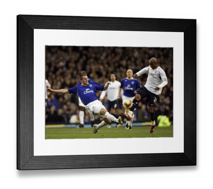 Framed Print : Jagielka vs. Diouf: Everton vs. Bolton Wanderers in Premier League Clash (December 26, 2007) Framed Print : Jagielka vs. Diouf: Everton vs. Bolton Wanderers in Premier League Clash (December 26, 2007)