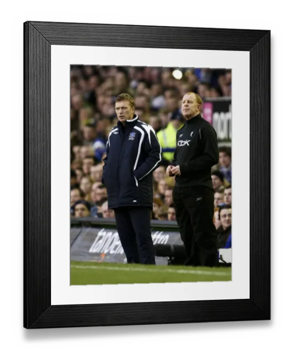 Framed Print : David Moyes vs Gary Megson: Everton vs Bolton Wanderers in Barclays Premier League Clash at Goodison Park (December 26, 2007)