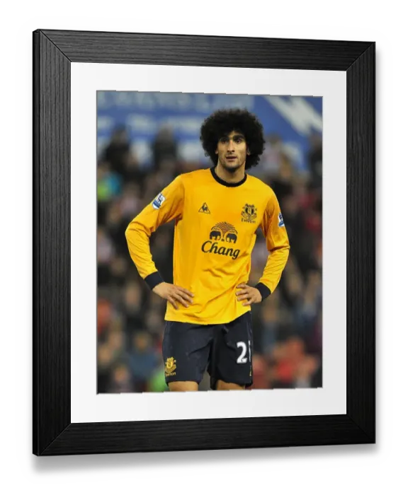 Framed Print : Marouane Fellaini Leads Everton at Britannia Stadium (01 May 2012, Barclays Premier League) Framed Print : Marouane Fellaini Leads Everton at Britannia Stadium (01 May 2012, Barclays Premier League)