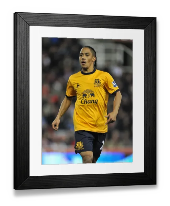 Framed Print : Everton's Steven Pienaar in Action: Thrilling Showdown against Stoke City (01 May 2012), Premier League
