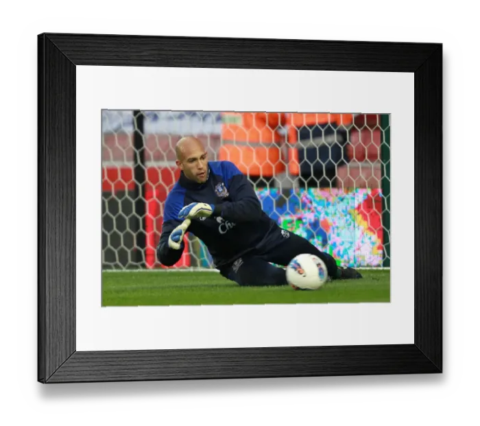 Framed Print : Tim Howard in Action: Everton vs Stoke City Premier League Showdown (01 May 2012) Framed Print : Tim Howard in Action: Everton vs Stoke City Premier League Showdown (01 May 2012)