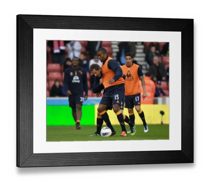 Framed Print : Everton FC: Jagielka and Distin in Focus at Britannia Stadium before Stoke City Showdown (BPL 2012) Framed Print : Everton FC: Jagielka and Distin in Focus at Britannia Stadium before Stoke City Showdown (BPL 2012)