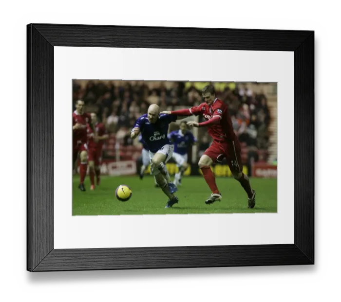 Framed Print : Everton vs Middlesbrough: Andrew Johnson vs Robert Huth - Clash in the Barclays Premier League (01 / 08) Framed Print : Everton vs Middlesbrough: Andrew Johnson vs Robert Huth - Clash in the Barclays Premier League (01 / 08)