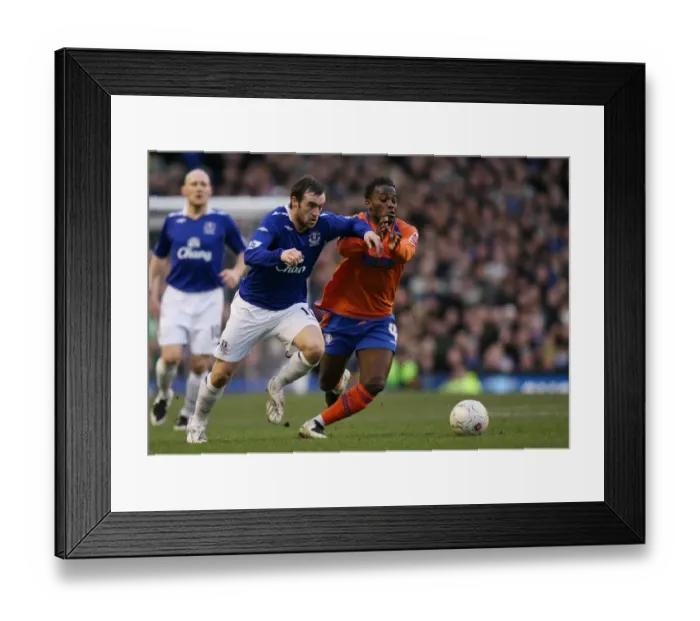 Framed Print : James McFadden vs. JP Kalala: Intense Clash in Everton's FA Cup Third Round Victory over Oldham Athletic (January 2008) Framed Print : James McFadden vs. JP Kalala: Intense Clash in Everton's FA Cup Third Round Victory over Oldham Athletic (January 2008)