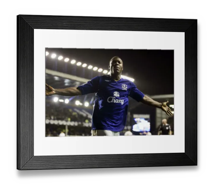 Framed Print : Yakubu's Hat-trick Glory: Everton vs Fulham, Barclays Premier League, 8 December 2007 Framed Print : Yakubu's Hat-trick Glory: Everton vs Fulham, Barclays Premier League, 8 December 2007