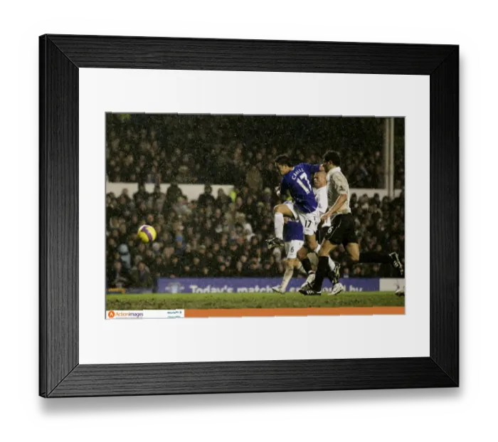 Framed Print : Tim Cahill's Thunderbolt: Everton vs. Fulham, Barclays Premier League, Goodison Park, 8 / 12 / 07 Framed Print : Tim Cahill's Thunderbolt: Everton vs. Fulham, Barclays Premier League, Goodison Park, 8 / 12 / 07