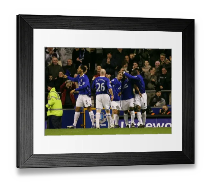 Framed Print : Tim Cahill's Thrilling First Goal: Everton vs. Arsenal, Premier League, Goodison Park, 2007 Framed Print : Tim Cahill's Thrilling First Goal: Everton vs. Arsenal, Premier League, Goodison Park, 2007