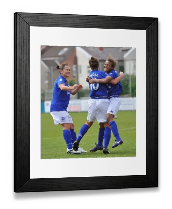 Framed Print : Michelle Hinnigan Scores the Thrilling Winner for Everton Ladies against Doncaster Rovers Belles in FA WSL Action Framed Print : Michelle Hinnigan Scores the Thrilling Winner for Everton Ladies against Doncaster Rovers Belles in FA WSL Action