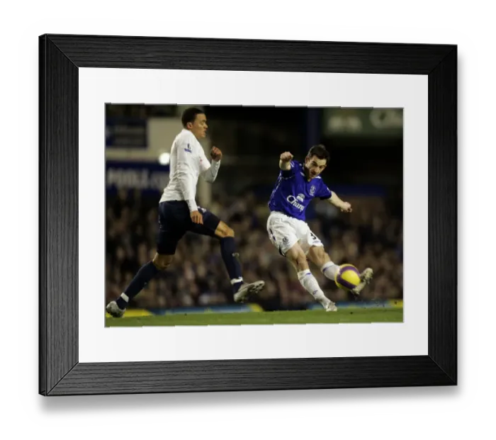 Framed Print : Baines vs. Jenas: Everton vs. Tottenham Clash in Barclays Premier League, January 2008 Framed Print : Baines vs. Jenas: Everton vs. Tottenham Clash in Barclays Premier League, January 2008