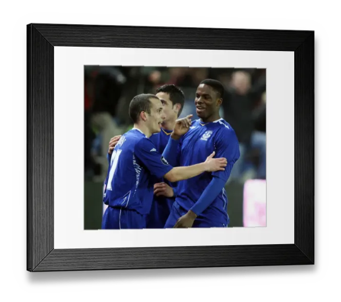 Framed Print : Victor Anichebe Scores Everton's Second Goal in UEFA Cup Third Round First Leg vs. SK Brann Framed Print : Victor Anichebe Scores Everton's Second Goal in UEFA Cup Third Round First Leg vs. SK Brann