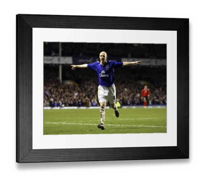 Framed Print : Andrew Johnson's Double: Everton's UEFA Cup Victory Celebration vs. SK Brann Framed Print : Andrew Johnson's Double: Everton's UEFA Cup Victory Celebration vs. SK Brann