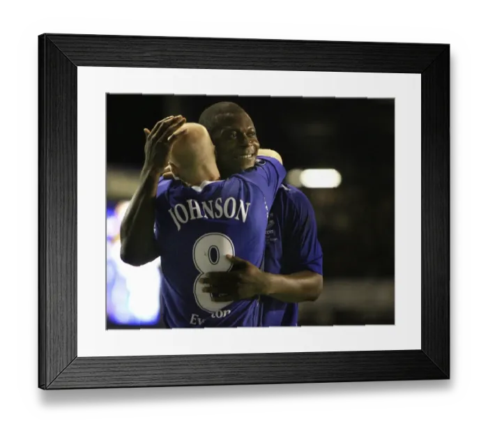 Framed Print : Football - Everton v SK Brann Bergen UEFA Cup Third Round Second Leg - Goodison Park Framed Print : Football - Everton v SK Brann Bergen UEFA Cup Third Round Second Leg - Goodison Park
