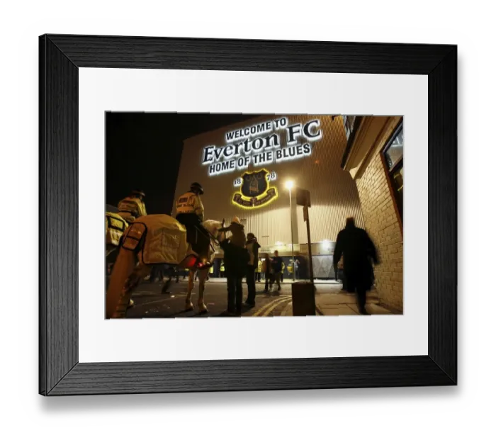 Framed Print : Everton vs. SK Brann: UEFA Cup Third Round Second Leg at Goodison Park Framed Print : Everton vs. SK Brann: UEFA Cup Third Round Second Leg at Goodison Park