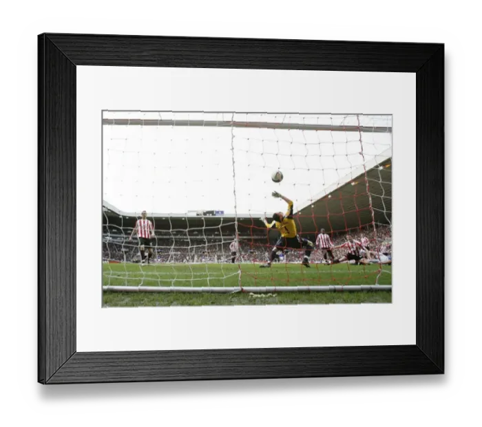 Framed Print : Andrew Johnson's Stunner: Everton's First Goal vs. Sunderland (September 3, 2008, Barclays Premier League)