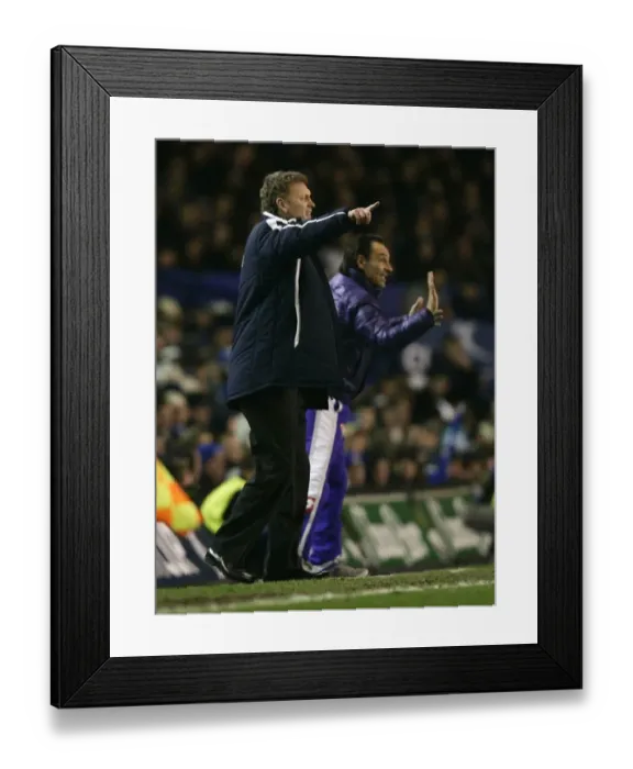 Framed Print : Moyes vs Prandelli: Everton vs Fiorentina in the UEFA Cup (07 / 08)