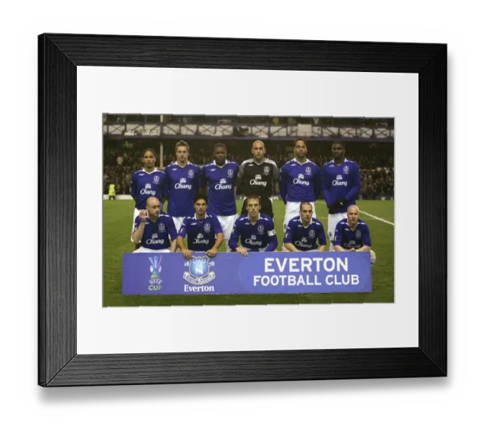 Framed Print : Everton vs Fiorentina: UEFA Cup Fourth Round Clash at Goodison Park, 2008