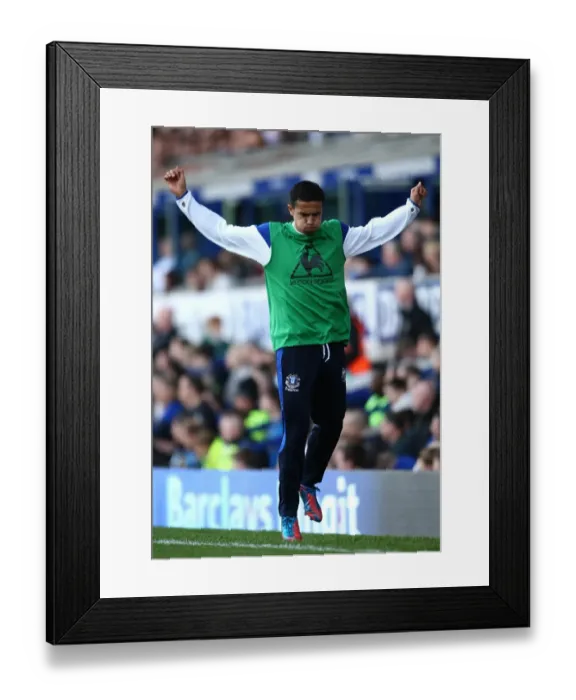 Framed Print : Tim Cahill's Pre-Match Ritual: Everton's Star Player Warms Up at Goodison Park Before Newcastle United Clash (Barclays Premier League, 13 May 2012) Framed Print : Tim Cahill's Pre-Match Ritual: Everton's Star Player Warms Up at Goodison Park Before Newcastle United Clash (Barclays Premier League, 13 May 2012)