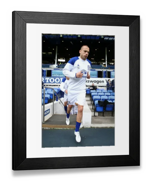 Framed Print : Johnny Heitinga's Premier League Preparation: Everton vs. Newcastle United at Goodison Park (13 May 2012)