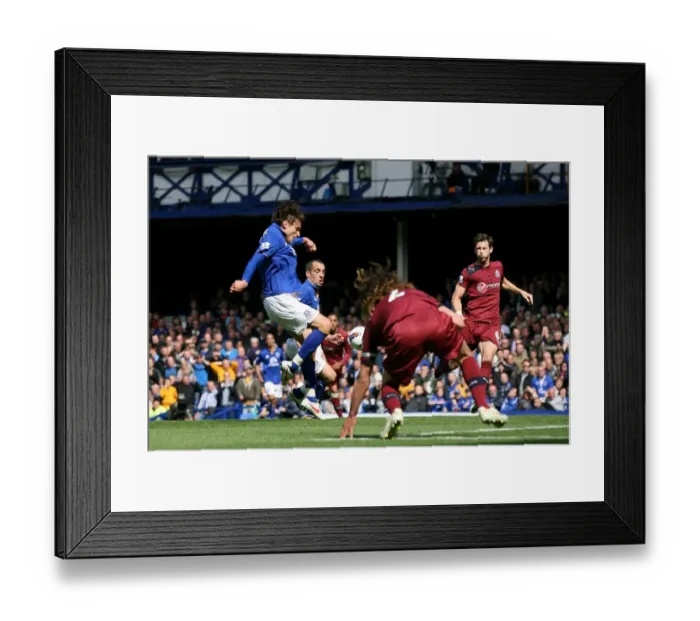 Framed Print : Everton's Jelavic Scores Second Goal Against Newcastle United (13 May 2012, Goodison Park)