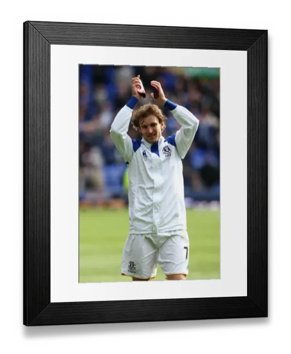 Framed Print : Everton's Jelavic Celebrates Title Glory: Everton 1-0 Newcastle United (May 13, 2012, Goodison Park)