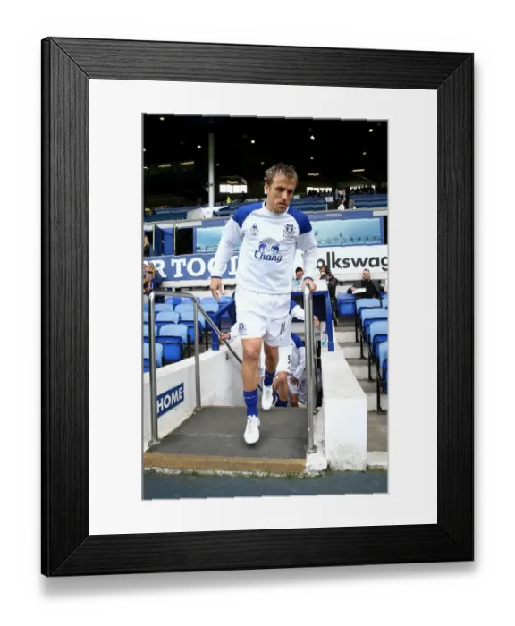Framed Print : Phil Neville's Emotional Final Home Game Warm-Up: Everton vs. Newcastle United (13 May 2012, Goodison Park)