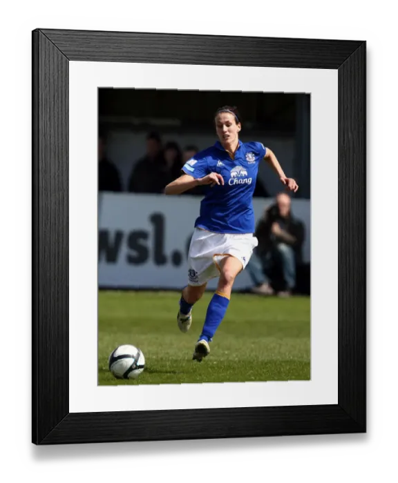 Framed Print : Jill Scott of Everton Ladies in Action at Goodison Park (6 May 2012): Everton Ladies vs. Lincoln Ladies, FA Womens Super League Framed Print : Jill Scott of Everton Ladies in Action at Goodison Park (6 May 2012): Everton Ladies vs. Lincoln Ladies, FA Womens Super League
