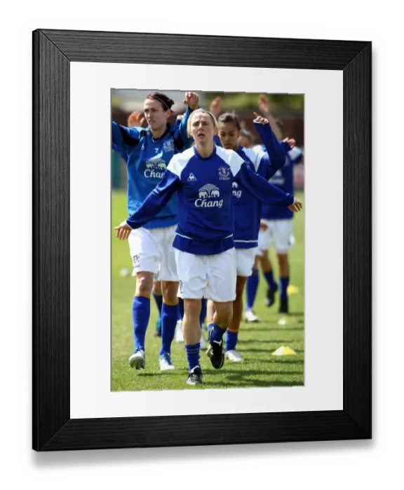 Framed Print : Everton Ladies vs. Lincoln Ladies: FA Women's Super League Showdown at Goodison Park (6 May 2012) Framed Print : Everton Ladies vs. Lincoln Ladies: FA Women's Super League Showdown at Goodison Park (6 May 2012)