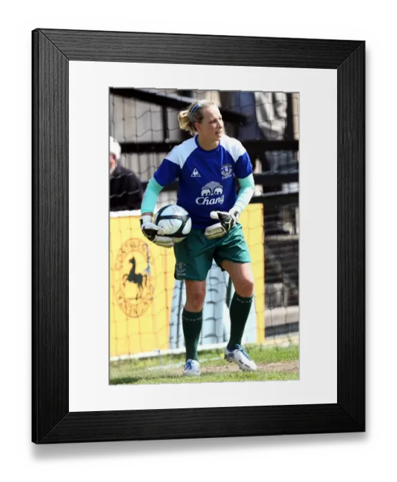 Framed Print : Rachel Brown Guarding the Goal: Everton Ladies vs. Lincoln Ladies at Arriva Stadium (FA Womens Super League, 06 May 2012) Framed Print : Rachel Brown Guarding the Goal: Everton Ladies vs. Lincoln Ladies at Arriva Stadium (FA Womens Super League, 06 May 2012)
