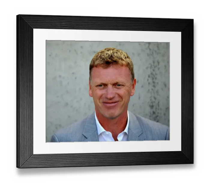 Framed Print : David Moyes Smiles Before Everton's Pre-Season Friendly Against Morecambe