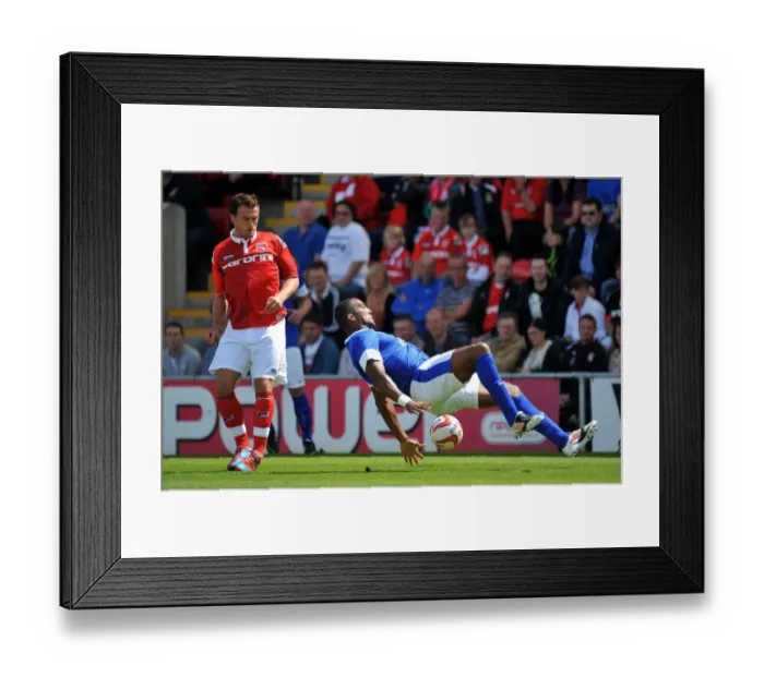 Framed Print : Distin's Slip: Everton's Pre-Season Stumble at Morecambe's Globe Arena